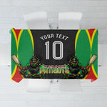 Personalized St Kitts And Nevis Patriots Tablecloth Caribbean Cricket Player Graphic Art