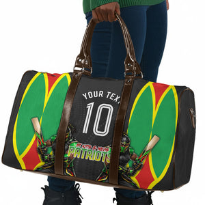Personalized St Kitts And Nevis Patriots Travel Bag Caribbean Cricket Player Graphic Art