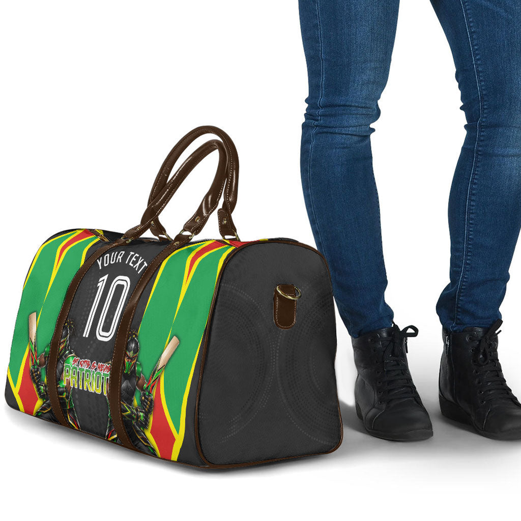 Personalized St Kitts And Nevis Patriots Travel Bag Caribbean Cricket Player Graphic Art