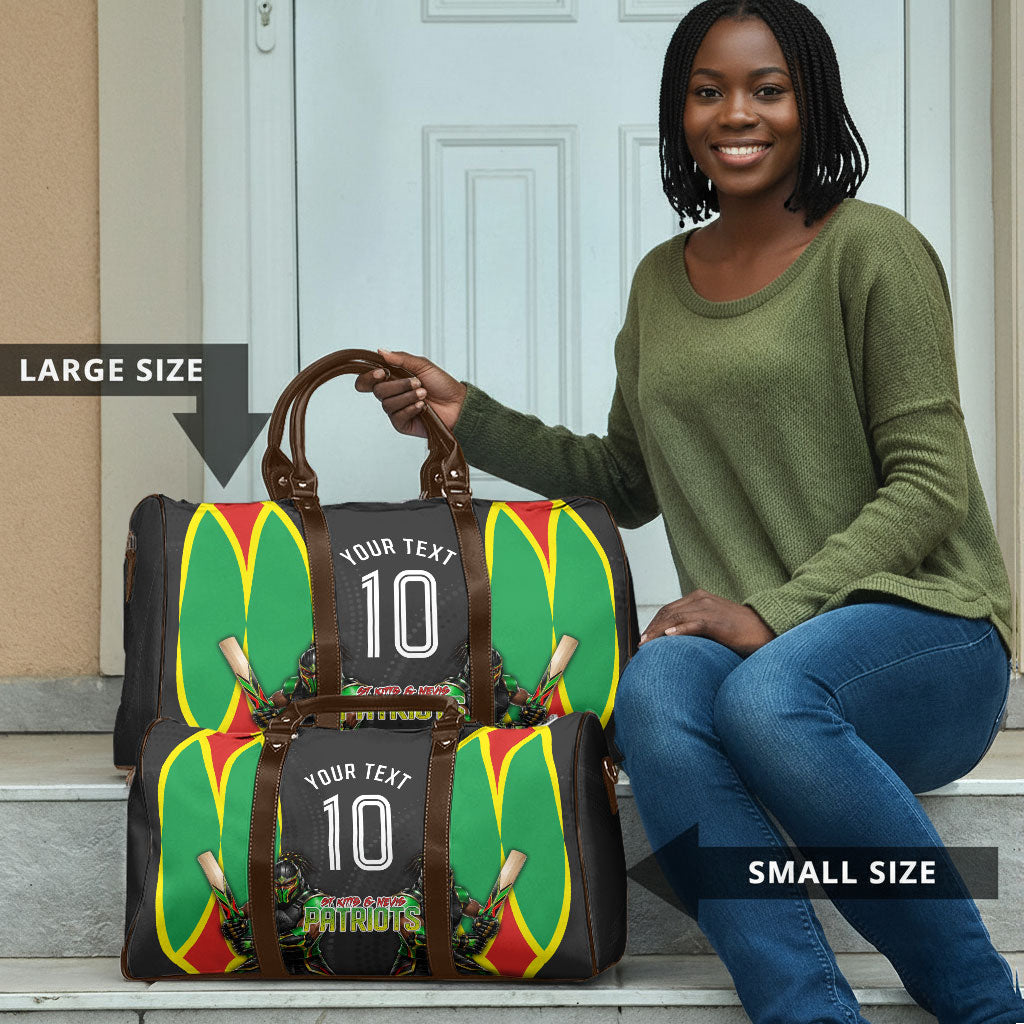 Personalized St Kitts And Nevis Patriots Travel Bag Caribbean Cricket Player Graphic Art