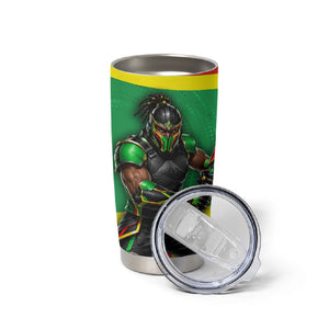 Personalized St Kitts And Nevis Patriots Tumbler Cup Caribbean Cricket Player Graphic Art