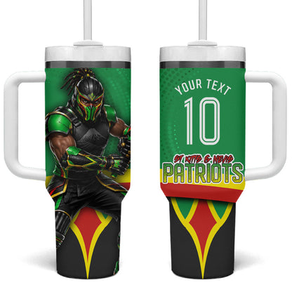 Personalized St Kitts And Nevis Patriots Tumbler With Handle Caribbean Cricket Player Graphic Art