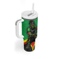 Personalized St Kitts And Nevis Patriots Tumbler With Handle Caribbean Cricket Player Graphic Art