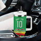 Personalized St Kitts And Nevis Patriots Tumbler With Handle Caribbean Cricket Player Graphic Art