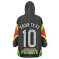 Personalized St Kitts And Nevis Patriots Wearable Blanket Hoodie Caribbean Cricket Player Graphic Art