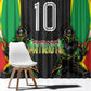 Personalized St Kitts And Nevis Patriots Window Curtain Caribbean Cricket Player Graphic Art