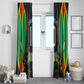 Personalized St Kitts And Nevis Patriots Window Curtain Caribbean Cricket Player Graphic Art