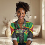 Personalized St Kitts And Nevis Patriots Women Casual Shirt Caribbean Cricket Player Graphic Art