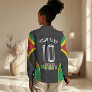 Personalized St Kitts And Nevis Patriots Women Casual Shirt Caribbean Cricket Player Graphic Art