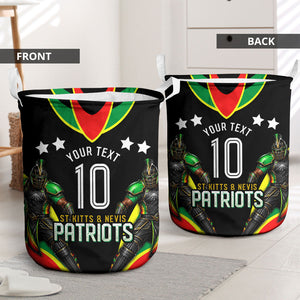 Personalized St Kitts And Nevis Patriots Cricket Laundry Basket Dynamic Player Celebration Team Pride