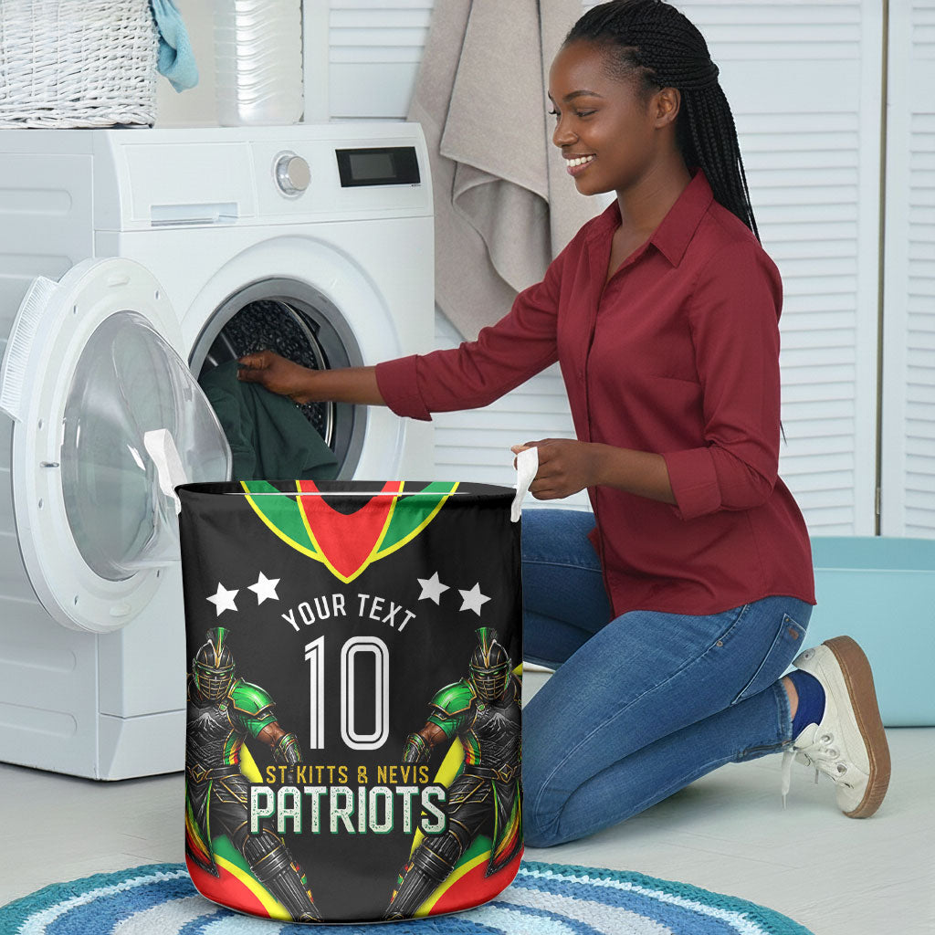 Personalized St Kitts And Nevis Patriots Cricket Laundry Basket Dynamic Player Celebration Team Pride