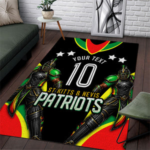 Personalized St Kitts And Nevis Patriots Cricket Area Rug Dynamic Player Celebration Team Pride