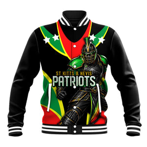 Personalized St Kitts And Nevis Patriots Cricket Baseball Jacket Dynamic Player Celebration Team Pride
