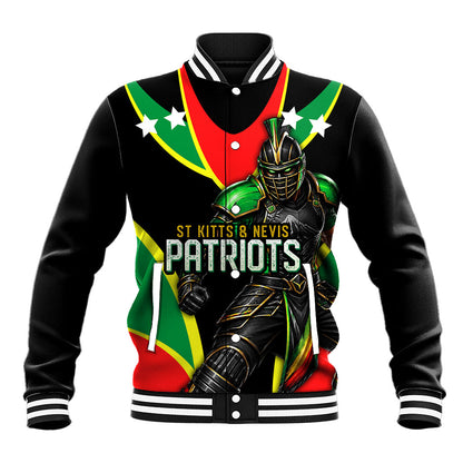 Personalized St Kitts And Nevis Patriots Cricket Baseball Jacket Dynamic Player Celebration Team Pride