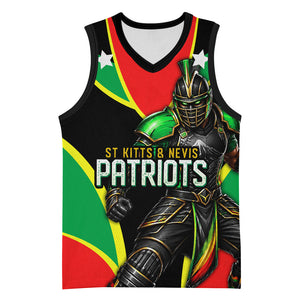 Personalized St Kitts And Nevis Patriots Cricket Basketball Jersey Dynamic Player Celebration Team Pride