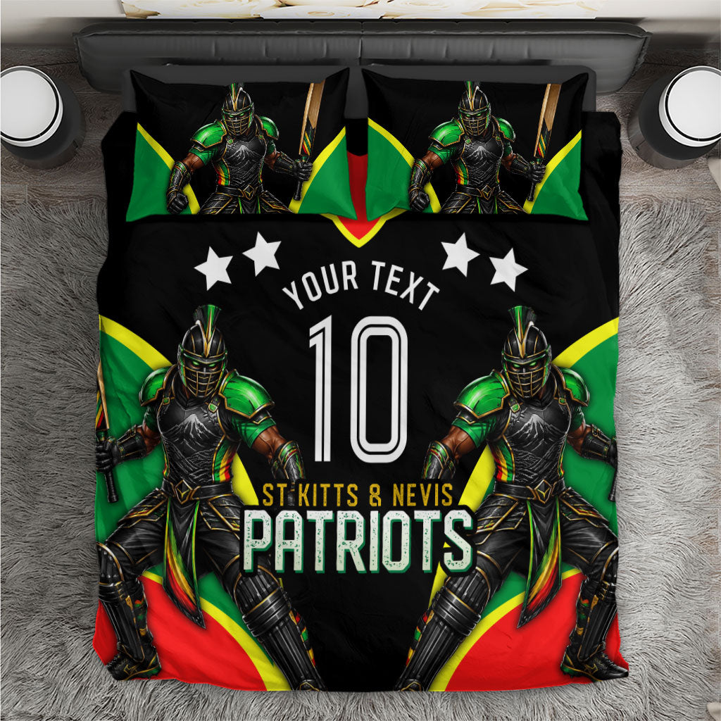 Personalized St Kitts And Nevis Patriots Cricket Bedding Set Dynamic Player Celebration Team Pride