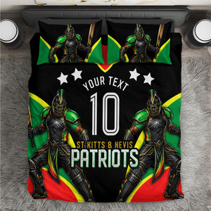 Personalized St Kitts And Nevis Patriots Cricket Bedding Set Dynamic Player Celebration Team Pride