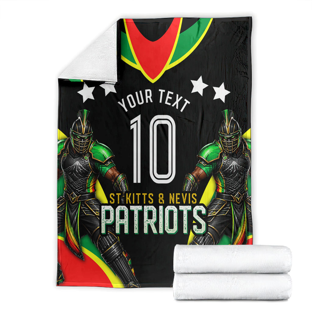 Personalized St Kitts And Nevis Patriots Cricket Blanket Dynamic Player Celebration Team Pride