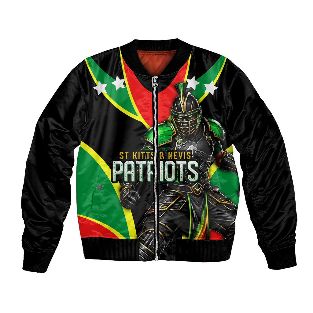 Personalized St Kitts And Nevis Patriots Cricket Bomber Jacket Dynamic Player Celebration Team Pride