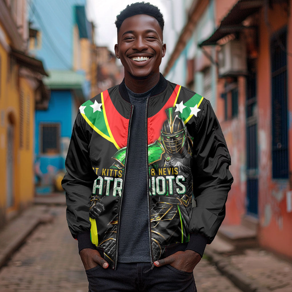 Personalized St Kitts And Nevis Patriots Cricket Bomber Jacket Dynamic Player Celebration Team Pride
