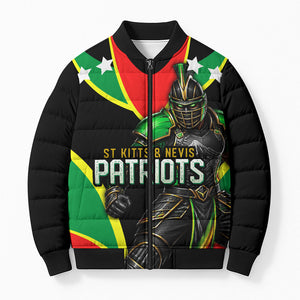 Personalized St Kitts And Nevis Patriots Cricket Bomber Puffer Jacket Dynamic Player Celebration Team Pride