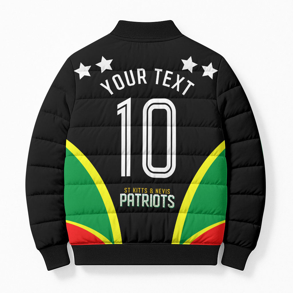 Personalized St Kitts And Nevis Patriots Cricket Bomber Puffer Jacket Dynamic Player Celebration Team Pride