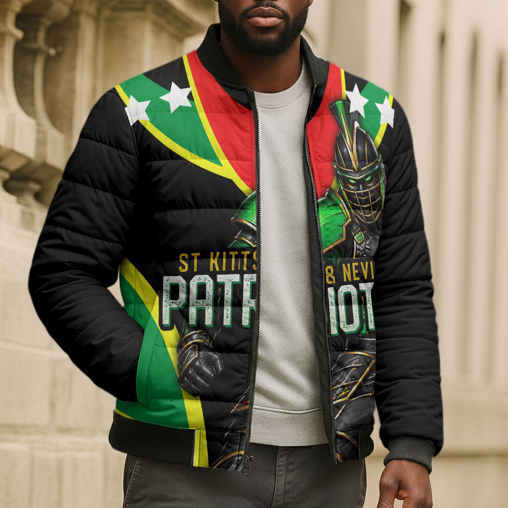 Personalized St Kitts And Nevis Patriots Cricket Bomber Puffer Jacket Dynamic Player Celebration Team Pride
