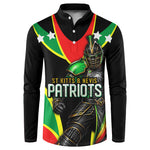 Personalized St Kitts And Nevis Patriots Cricket Button Sweatshirt Dynamic Player Celebration Team Pride