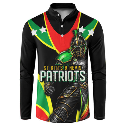 Personalized St Kitts And Nevis Patriots Cricket Button Sweatshirt Dynamic Player Celebration Team Pride