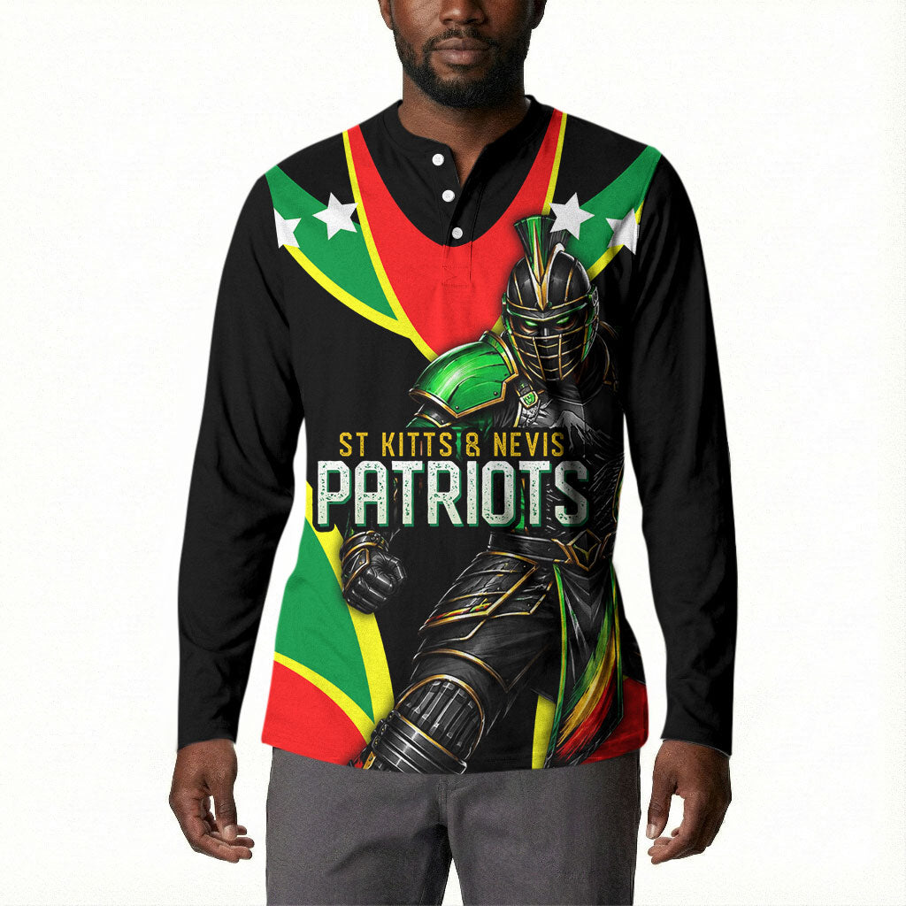 Personalized St Kitts And Nevis Patriots Cricket Button Sweatshirt Dynamic Player Celebration Team Pride