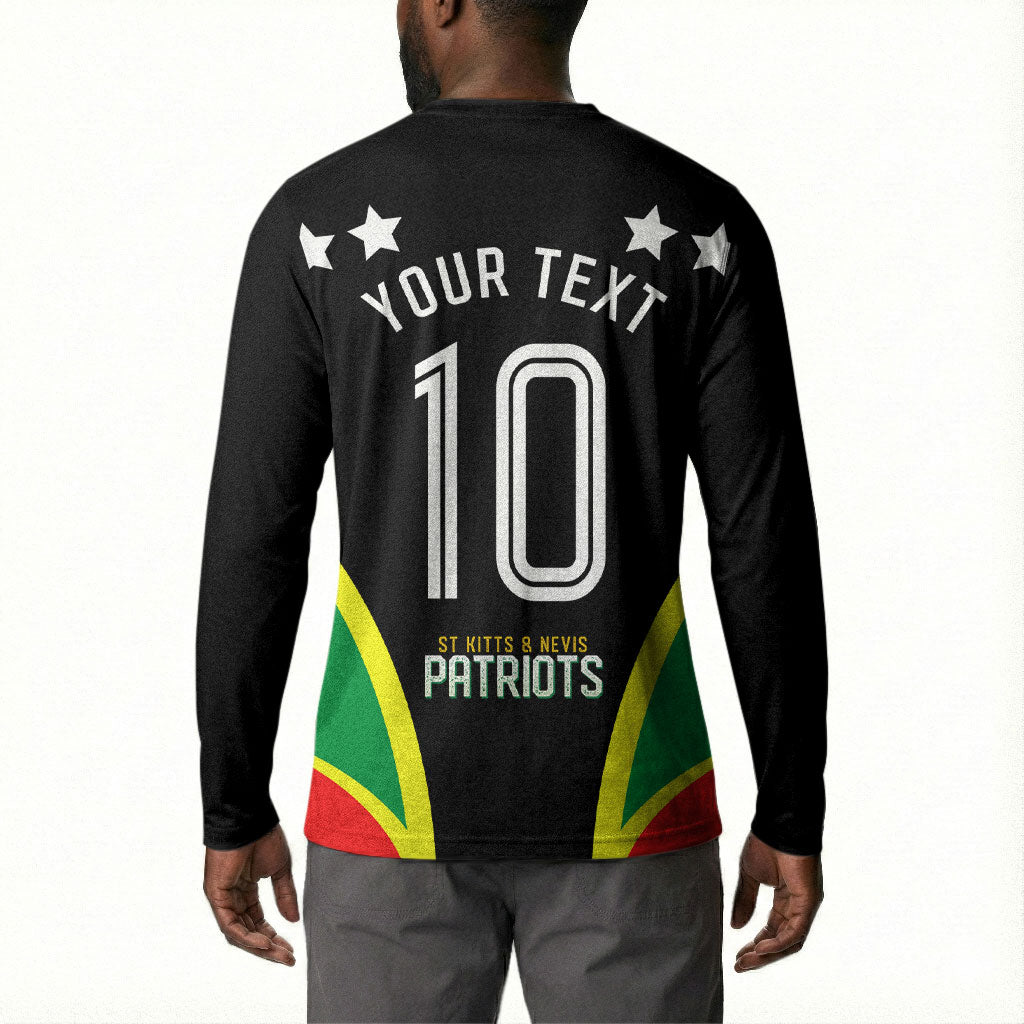 Personalized St Kitts And Nevis Patriots Cricket Button Sweatshirt Dynamic Player Celebration Team Pride