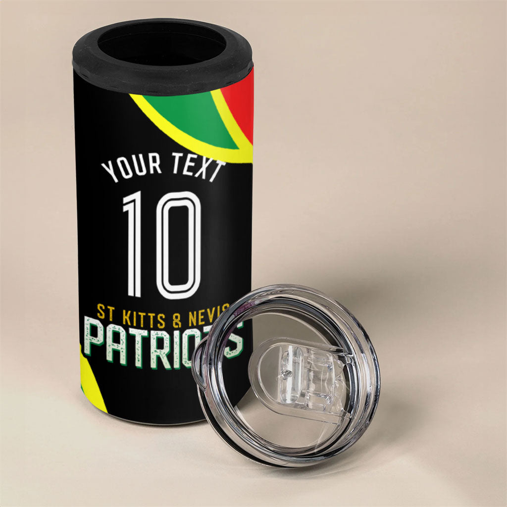 Personalized St Kitts And Nevis Patriots Cricket 4 in 1 Can Cooler Tumbler Dynamic Player Celebration Team Pride