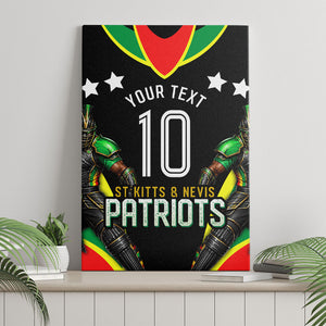 Personalized St Kitts And Nevis Patriots Cricket Canvas Wall Art Dynamic Player Celebration Team Pride