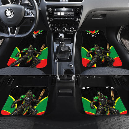 Personalized St Kitts And Nevis Patriots Cricket Car Mats Dynamic Player Celebration Team Pride