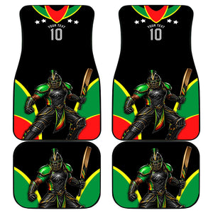 Personalized St Kitts And Nevis Patriots Cricket Car Mats Dynamic Player Celebration Team Pride