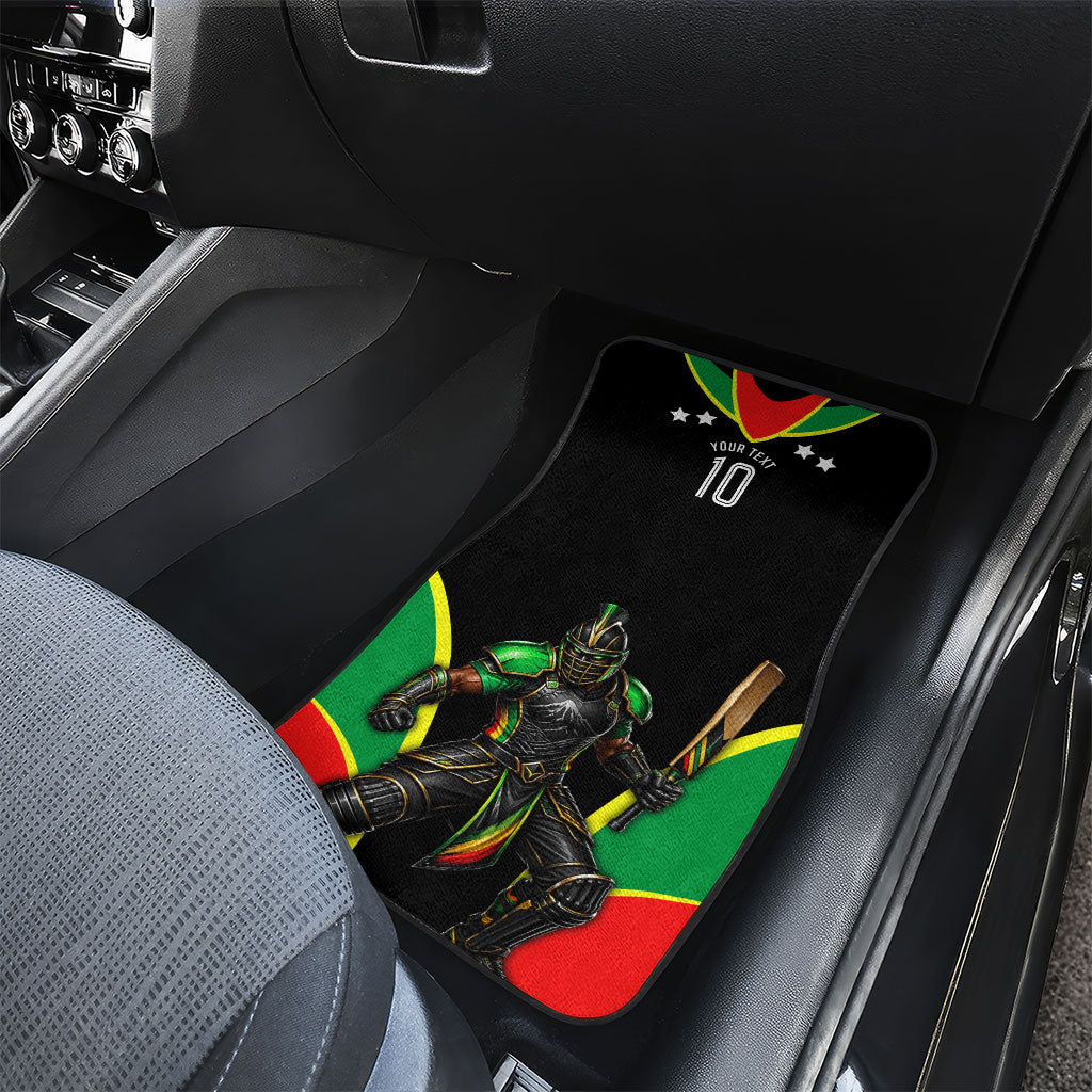 Personalized St Kitts And Nevis Patriots Cricket Car Mats Dynamic Player Celebration Team Pride