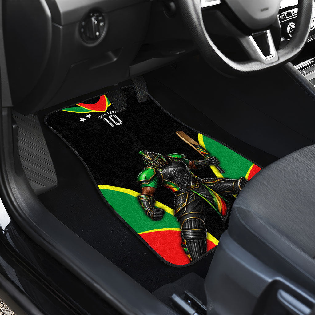 Personalized St Kitts And Nevis Patriots Cricket Car Mats Dynamic Player Celebration Team Pride