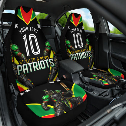 Personalized St Kitts And Nevis Patriots Cricket Car Seat Cover Dynamic Player Celebration Team Pride