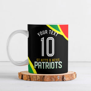 Personalized St Kitts And Nevis Patriots Cricket Ceramic Mug Dynamic Player Celebration Team Pride
