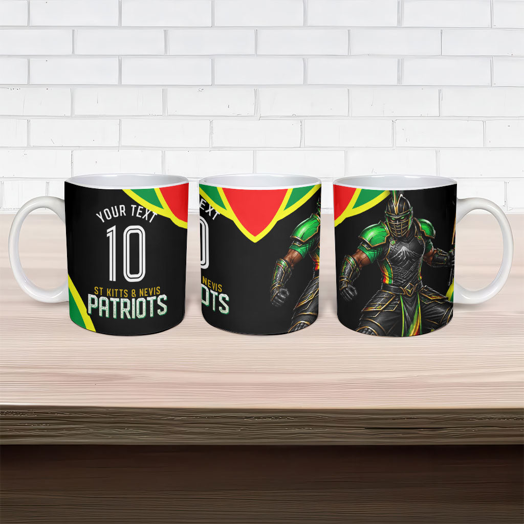 Personalized St Kitts And Nevis Patriots Cricket Ceramic Mug Dynamic Player Celebration Team Pride