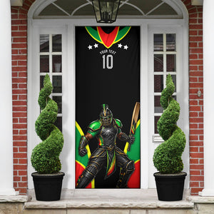 Personalized St Kitts And Nevis Patriots Cricket Door Cover Dynamic Player Celebration Team Pride