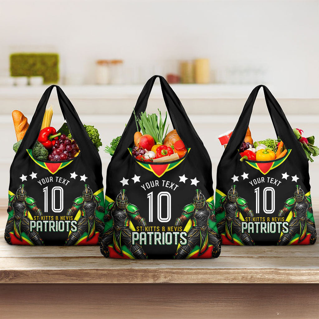 Personalized St Kitts And Nevis Patriots Cricket Grocery Bag Dynamic Player Celebration Team Pride