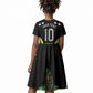 Personalized St Kitts And Nevis Patriots Cricket Kid Short Sleeve Dress Dynamic Player Celebration Team Pride