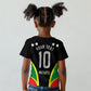 Personalized St Kitts And Nevis Patriots Cricket Kid T shirt Dynamic Player Celebration Team Pride