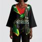 Personalized St Kitts And Nevis Patriots Cricket Kimono Sleeve Blouse Dynamic Player Celebration Team Pride