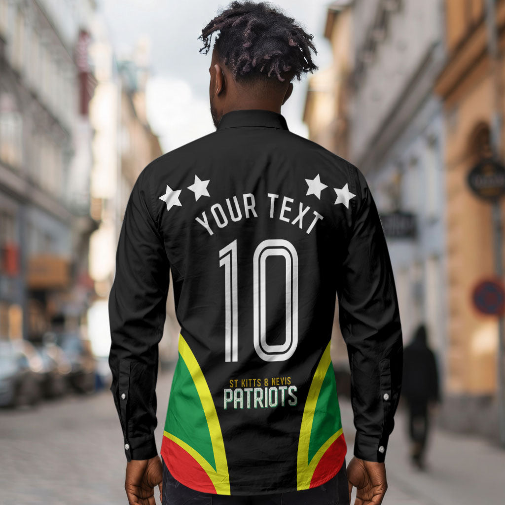 Personalized St Kitts And Nevis Patriots Cricket Long Sleeve Button Shirt Dynamic Player Celebration Team Pride