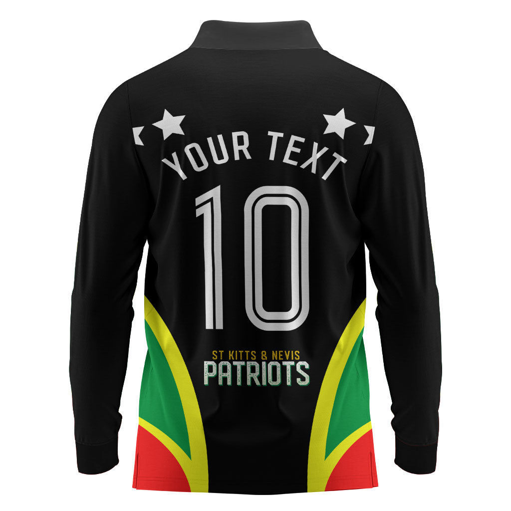 Personalized St Kitts And Nevis Patriots Cricket Long Sleeve Polo Shirt Dynamic Player Celebration Team Pride