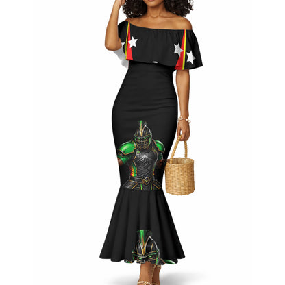 Personalized St Kitts And Nevis Patriots Cricket Mermaid Dress Dynamic Player Celebration Team Pride