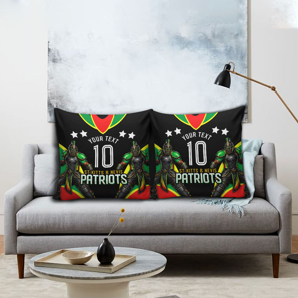 Personalized St Kitts And Nevis Patriots Cricket Pillow Cover Dynamic Player Celebration Team Pride