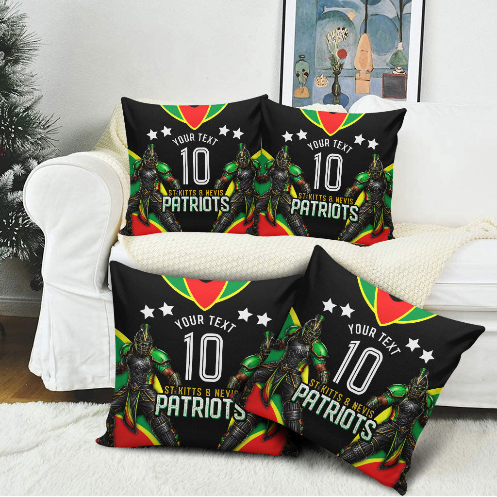 Personalized St Kitts And Nevis Patriots Cricket Pillow Cover Dynamic Player Celebration Team Pride